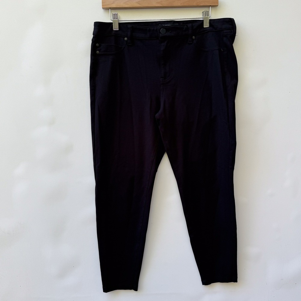 Liverpool Ponte Pants Womens 14 32 Petite Black Casual Cropped Workwear Capsule‎